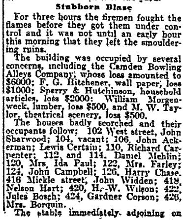 Philadelphia Inquirer, March 19, 1906 — Three Firemen Met Death in Camden Blaze (continued)