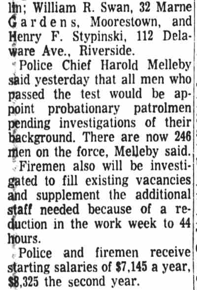 18 Qualify As Camden Firemen, Camden Courier-Post, August 16, 1968, page 4