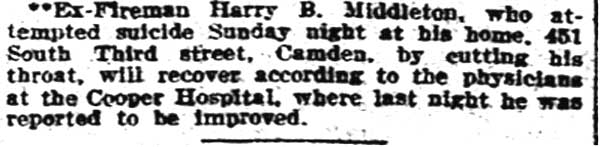 Philadelphia Inquirer, April 4, 1905 — update on Harry B. Middleton