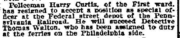 Philadelphia Inquirer, May 30, 1899 — Harry Curtis