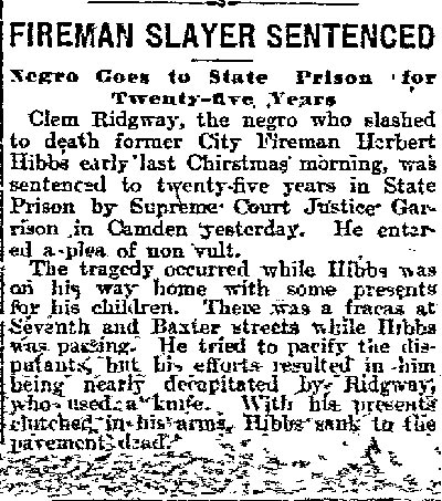 Philadelphia Inquirer April 25, 1911 — Fireman Slayer Sentenced