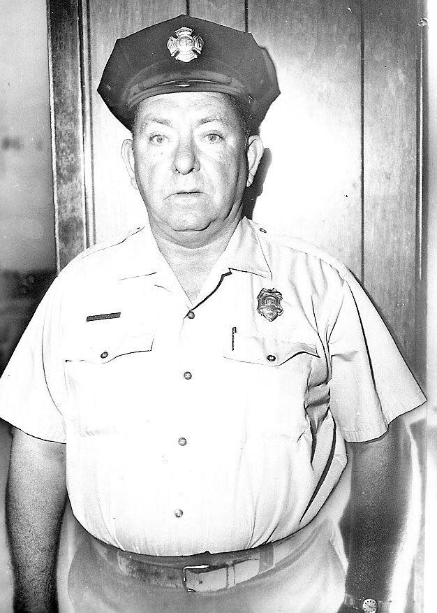 Camden Fire Department photo — Howard G. Brickner, Badge No. 5