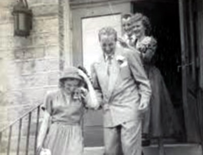 Howard and Janet Taggart, just married, August 30, 1949