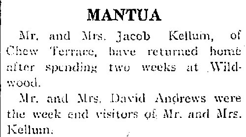 Woodbury Daily Times, September 13, 1918, Jacob Kellum