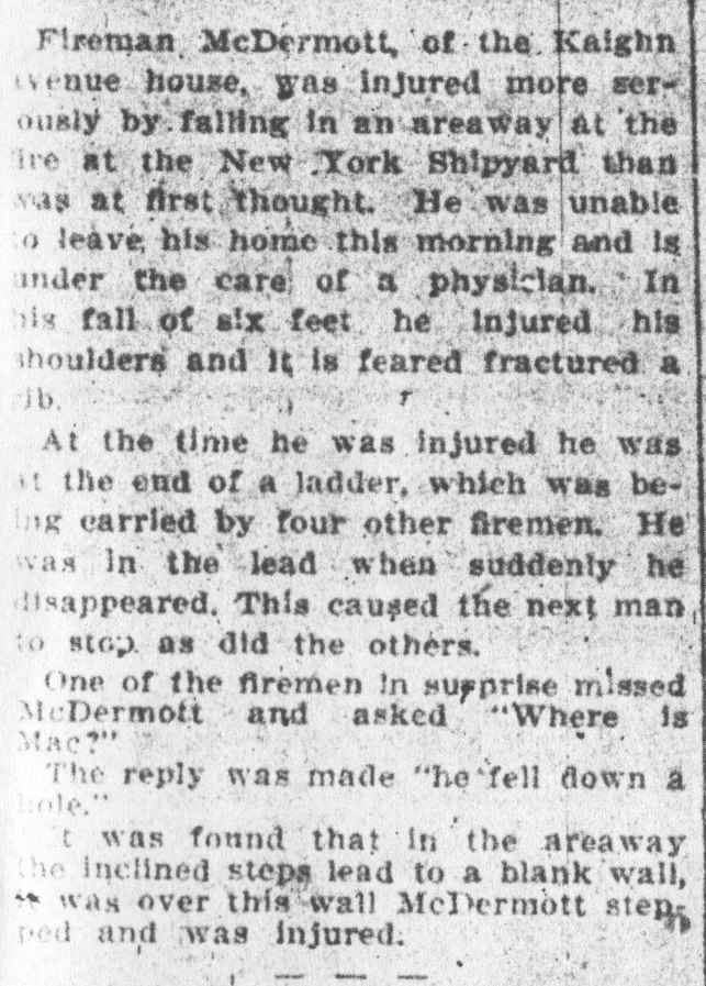 Philadelphia Inquirer clipping, January 29, 1909