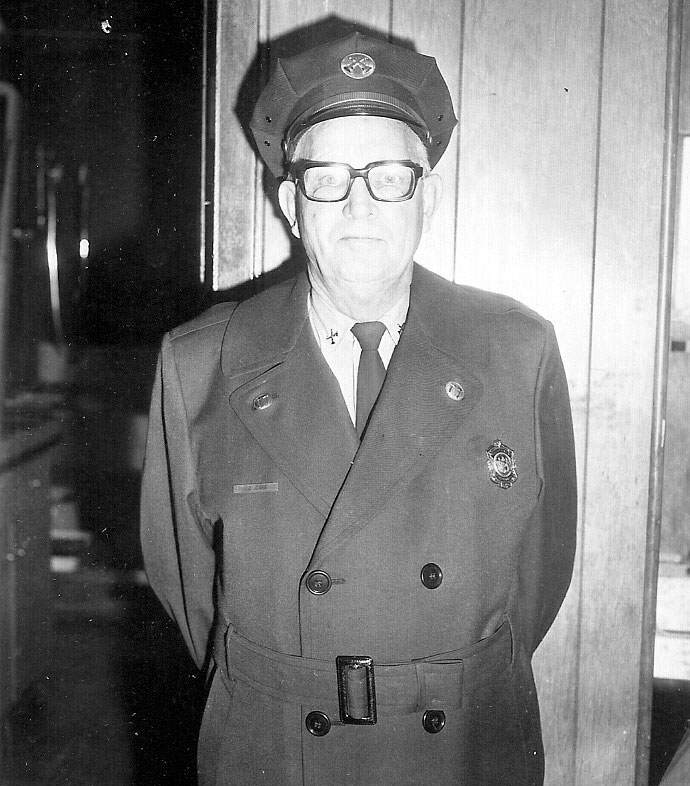 Portrait of James O. Jones in fire department uniform