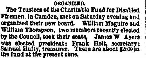 Philadelphia Inquirer, July 1, 1872 — Organized