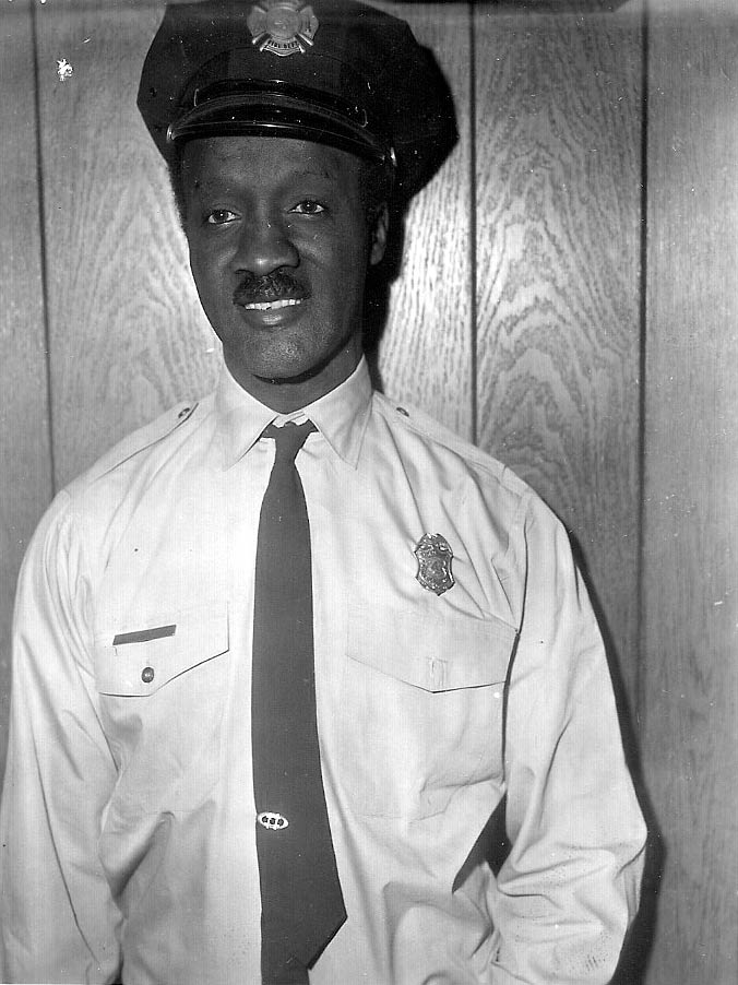 Jesthroe Hunt in Camden Fire Department uniform