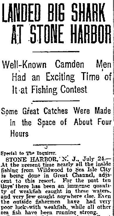 Philadelphia Inquirer, July 25, 1910, page 1