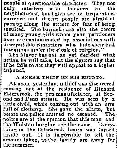 Philadelphia Inquirer, July 26, 1891, page 3