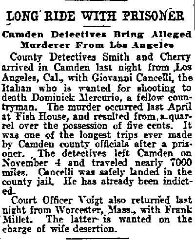 Philadelphia Inquirer, November 22, 1906