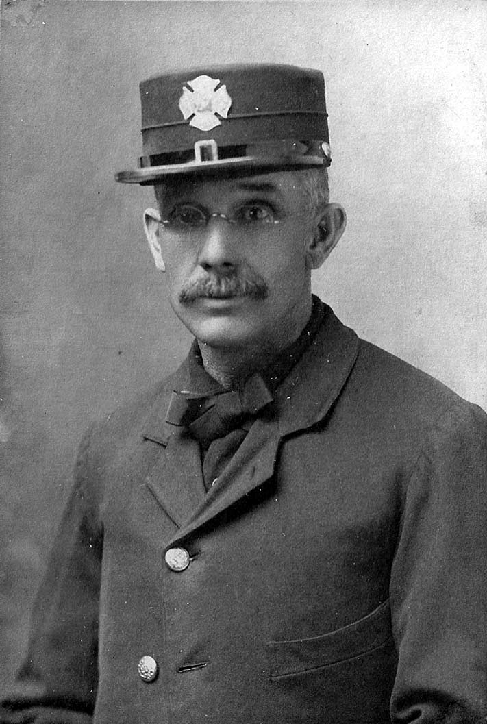 Portrait of John A. Ware in Camden Fire Department uniform