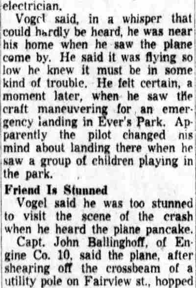 Camden Courier-Post, October 1, 1953 — Plane crash article (part 7)