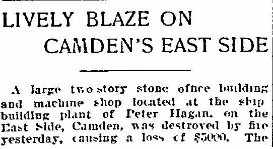 Philadelphia Inquirer, April 28, 1901 — Lively Blaze on Camden's East Side, part 1