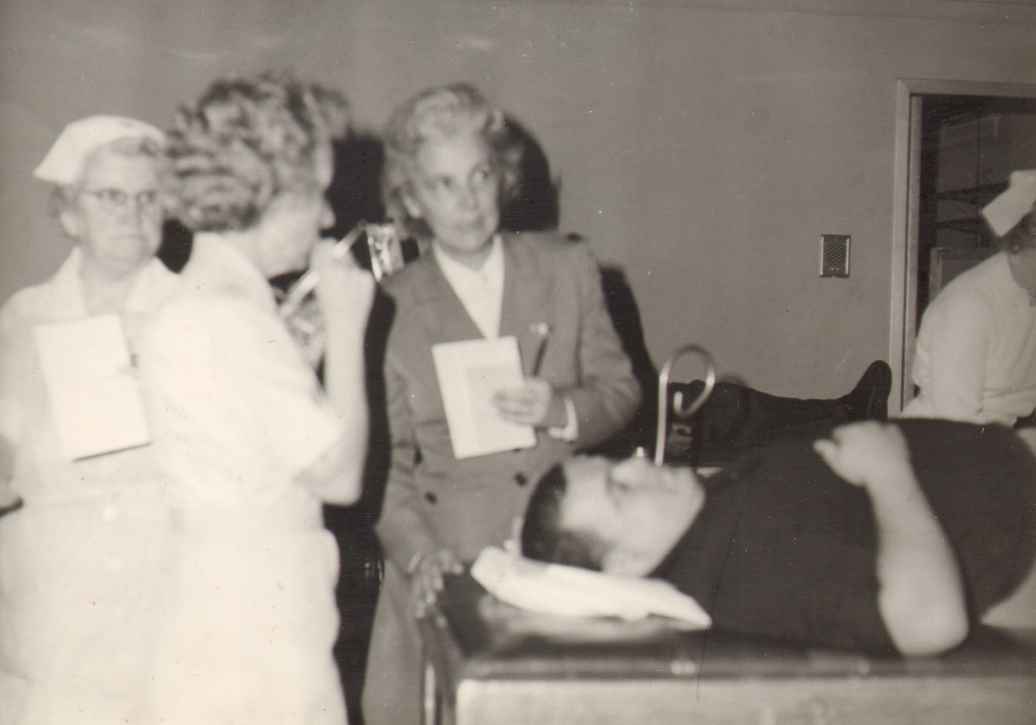 John Gaffney Jr. participating in Community Blood Program