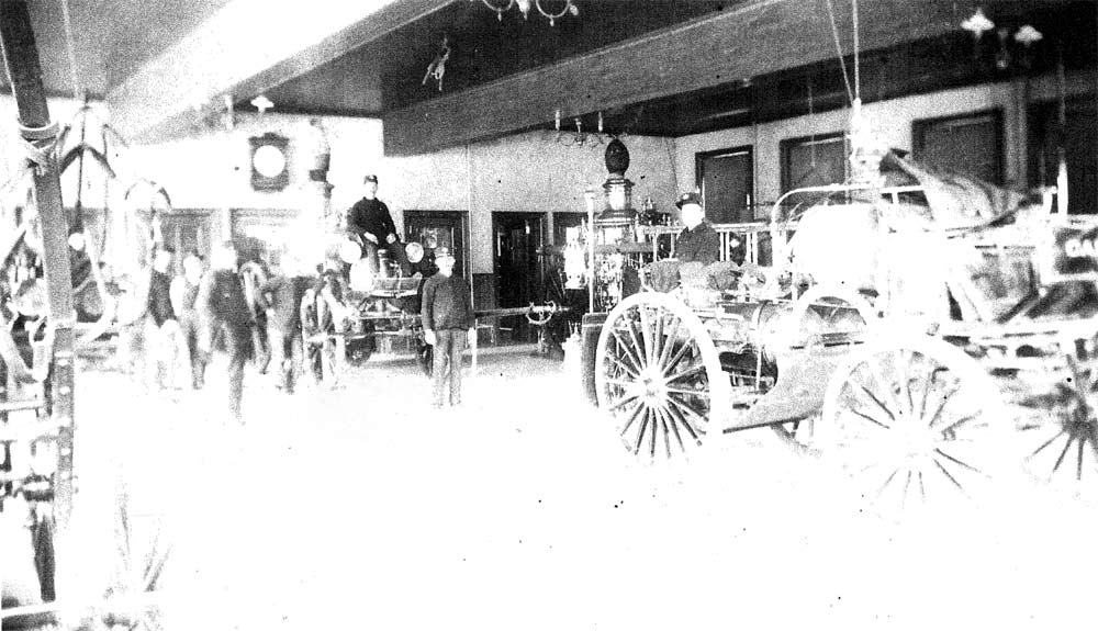 1900s - 619 Kaighn Avenue Fire House - John Lutts at far right