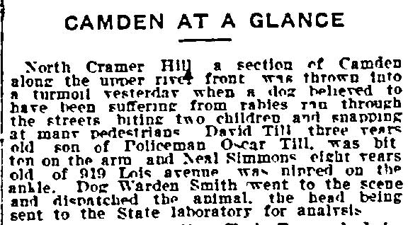Philadelphia Inquirer, May 26, 1918 — Camden at a Glance