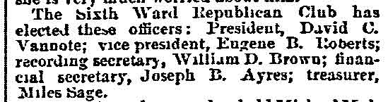Camden Post-Telegram, April 11, 1890 — Sixth Ward Republican Club Officers