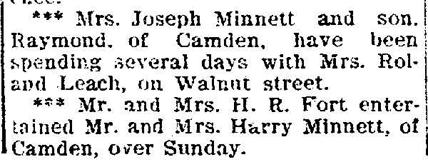 Social notes — Bridgeton Evening News, May 17, 1904