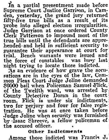 Philadelphia Inquirer, January 24, 1911 — many accused of election frauds, page 2