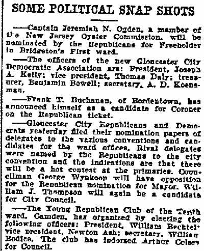 Philadelphia Inquirer, September 4, 1904 — Some Political Snap Shots