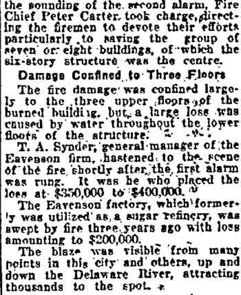 Philadelphia Inquirer, October 21, 1922 (continued)