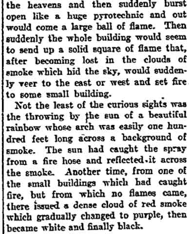 Philadelphia Inquirer, February 18, 1908 — Exciting Scenes Feature Big Fire, page 8