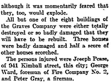 Philadelphia Inquirer, February 18, 1908 — Exciting Scenes Feature Big Fire, page 10