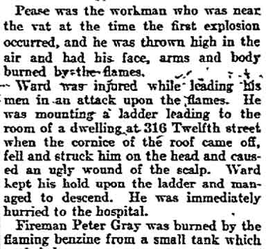 Philadelphia Inquirer, February 18, 1908 — Exciting Scenes Feature Big Fire, page 11
