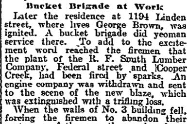 Philadelphia Inquirer, February 18, 1908 — Exciting Scenes Feature Big Fire, page 17