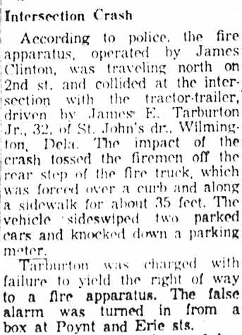 Continuation of article about the intersection crash