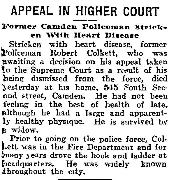 Philadelphia Inquirer, April 30, 1911 — Appeal in Higher Court