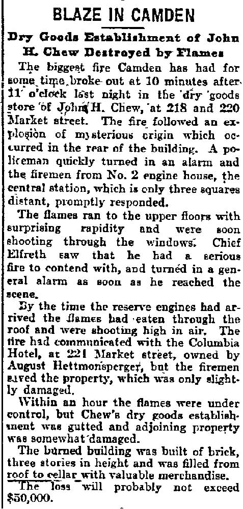 Philadelphia Inquirer, November 29, 1898, page 1