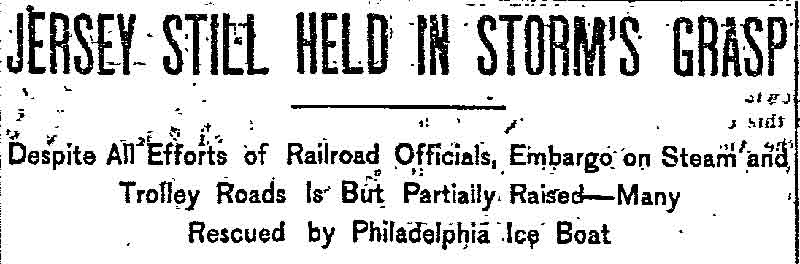 Philadelphia Inquirer, February 15, 1899, header
