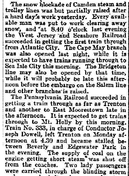 Philadelphia Inquirer, February 15, 1899, page 1