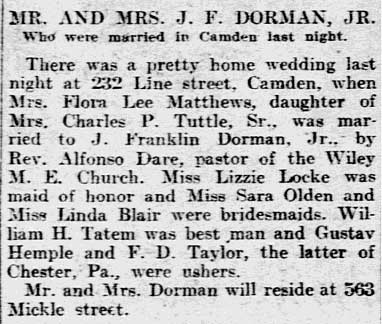 Wedding article continuation
