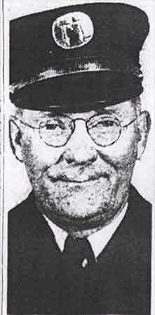 Portrait of William Van Pfefferle, Acting Chief of the Camden Fire Department, 1949
