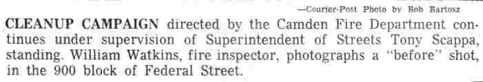 Camden Courier-Post, May 1967, caption