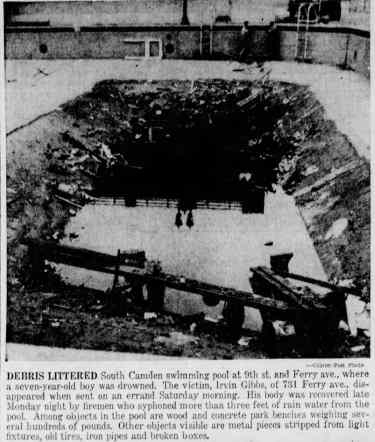 South Camden swimming pool at 9th Street and Ferry Avenue