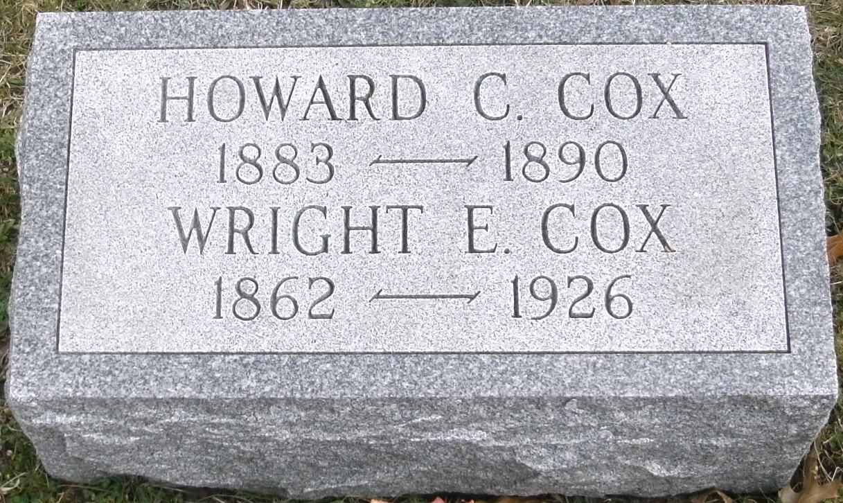 Grave of Wright Ellis Cox, Bethel Cemetery, Pennsauken, New Jersey