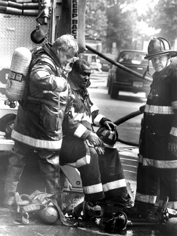 Abraham Smalls with the Camden Fire Department