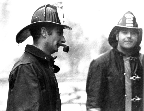 Captain Robert Davenport and Fireman William Wickward, Engine Company 2, 1971