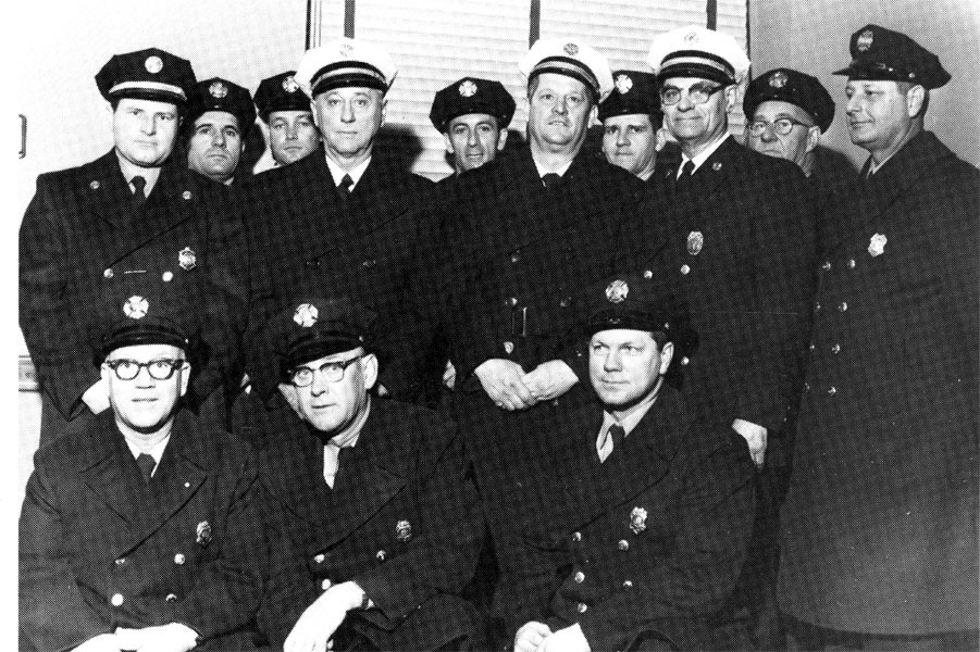 Staff office at Fire Headquarters, 1961