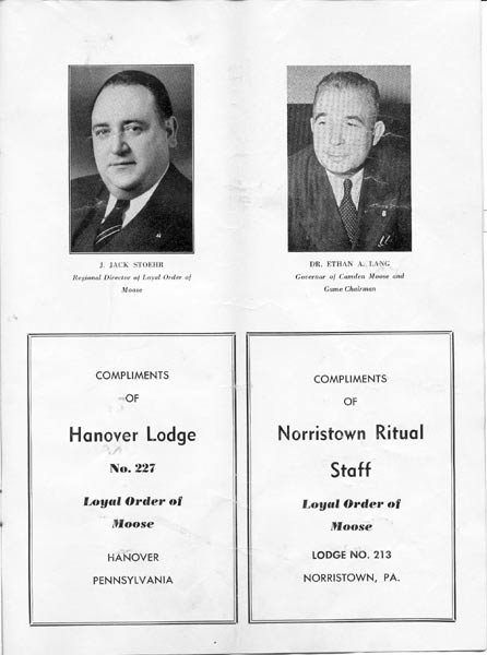 1950 football program, page 9