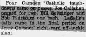 Camden Catholic vs. LaSalle Prep — newspaper clipping continued