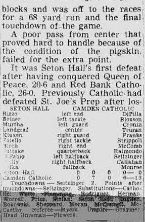 Camden Catholic vs. Seton Hall Prep — newspaper clipping continued