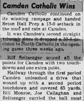 Camden Catholic vs. Seton Hall Prep — newspaper clipping continued