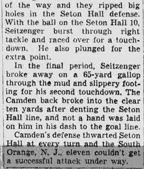 Camden Catholic vs. Seton Hall Prep — newspaper clipping continued
