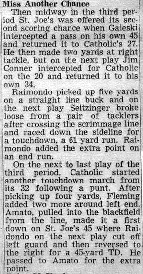 Camden Catholic vs. St. Joseph's — newspaper clipping continued
