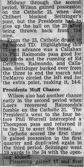 Camden Catholic vs. Woodrow Wilson — clipping continued